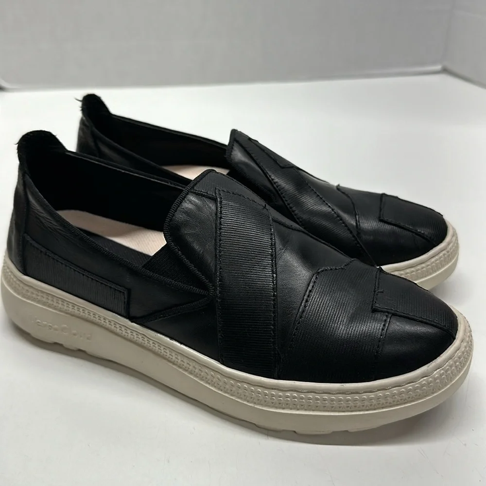 Gravity Defyer G-defy Orpha Leather Slip On Flat Loafers Shoes Black Size 7 - Picture 1 of 10